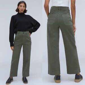 Everlane Olive Wide Leg Pants
